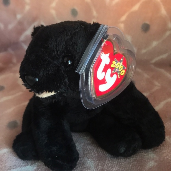 Rare 2000 Ty Original Beanie Bear Cinders - Picture 1 of 5